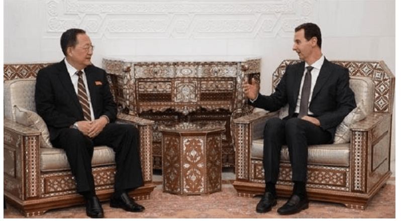 Menlu Korut dan Bashar Assad