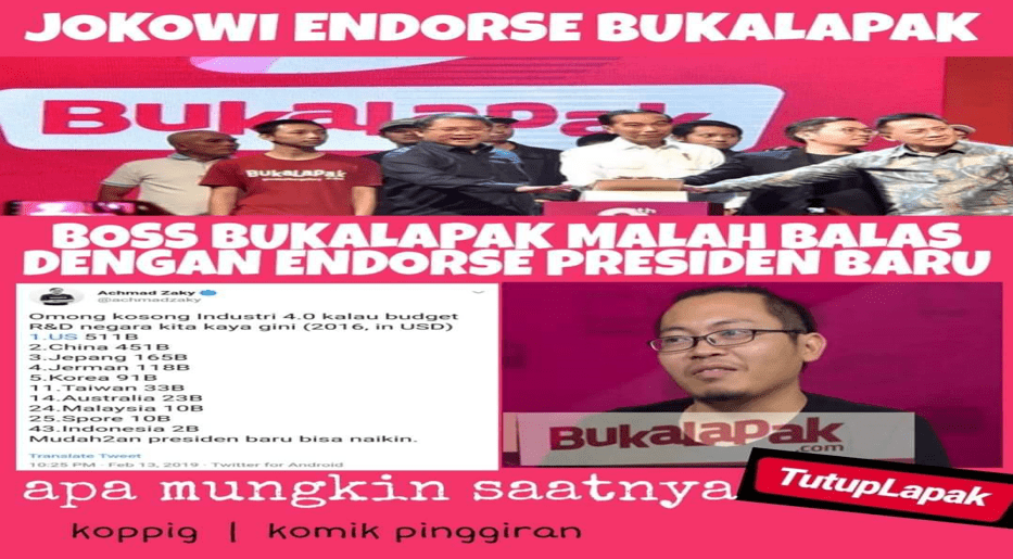 Eko Kuntadhi 'Semprot' CEO Bukalapak 'Tak Punya Etika'