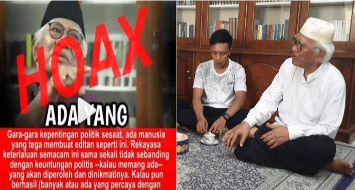 Kunjungi Gus Mus di Rembang, Pengedit Video Dirinya dan Kiai Ma'ruf Amin Minta Maaf