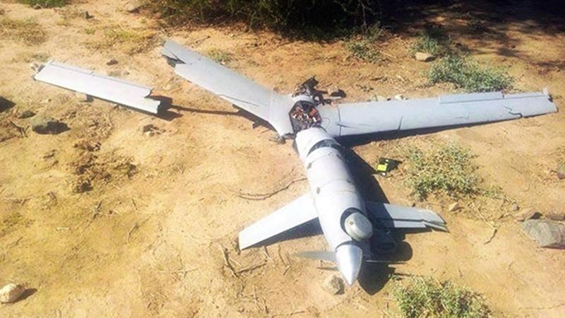 Puing Drone Saudi yang tertembak