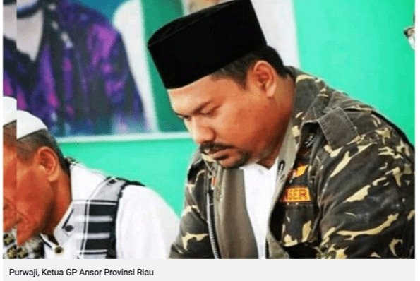 Purwaji, Ketua GP Ansor Riau