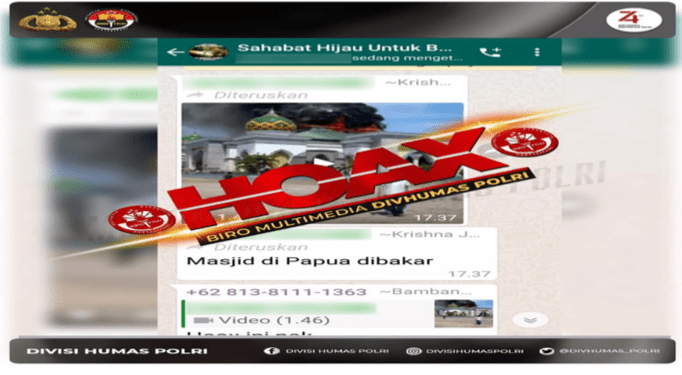 Hoaks Masjid Papua Dibakar