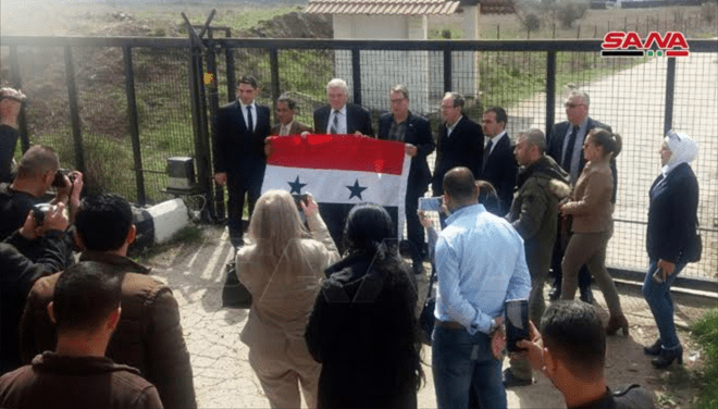 Tunjukkan Solidaritas, Dubes Kuba Kibarkan Bendera Suriah di Golan