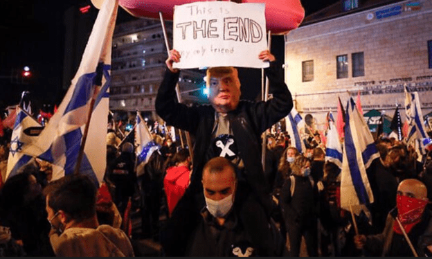 Ribuan Demonstran Israel Turun ke Jalan Tuntut Netanyahu Mundur