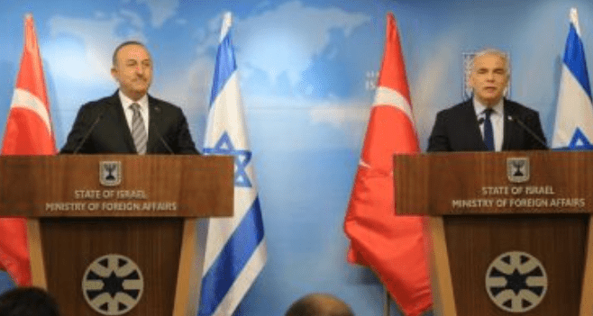 Di Israel, Menlu Turki Bela Agenda Normalisasi